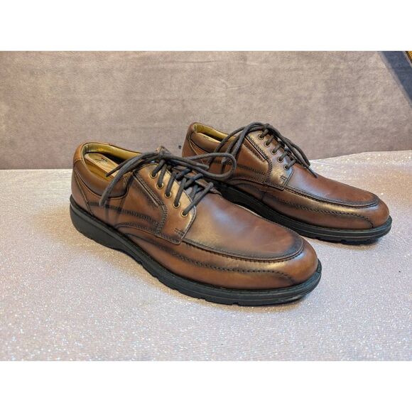 Dockers Barker oxford brown leather dress shoes 8.5 main image 8